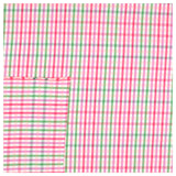 Baumwolle Karo pink / grün