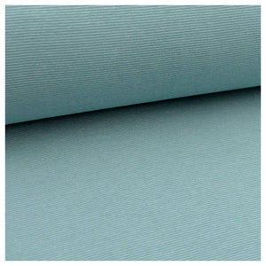 Bündchen Streifen schmal blau und hellaqua