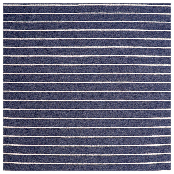 French Terry Streifen blau/grau