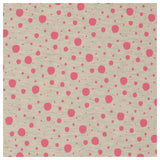 French Terry Punkte rosa und grau meliert