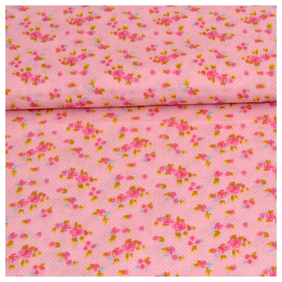 Baumwolle Blümchen rosa
