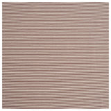 Jersey Streifen taupe und weiß 2mm