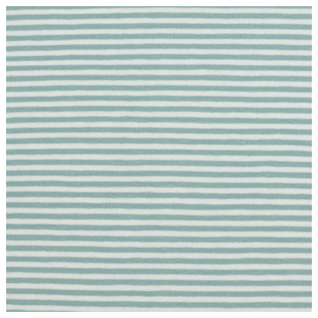 Jersey Streifen grün und weiß 2mm