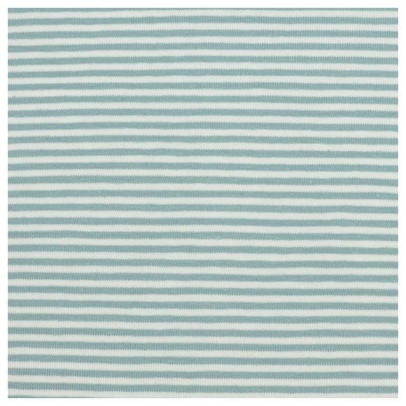 Jersey Streifen grün und weiß 2mm