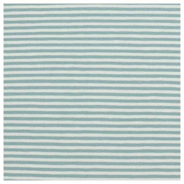 Jersey Streifen grün und weiß 2mm