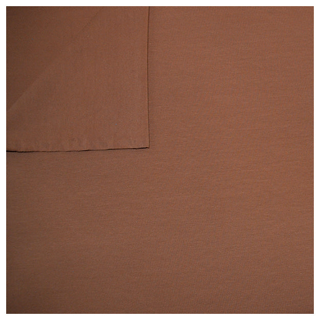 Baumwolljersey uni goldbraun