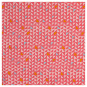 Baumwolle geometrisches Muster Dreieck rosa