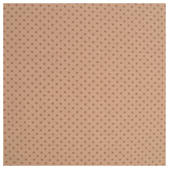 Jersey Punkte klein beige/braun
