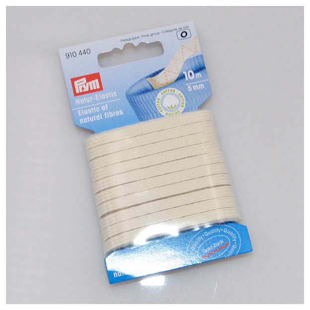 Natur-Elastic Band weiß 5mm/10m von Prym