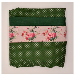 Trachten Stoffpaket grün / rosa