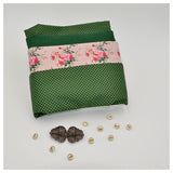 Trachten Stoffpaket grün / rosa