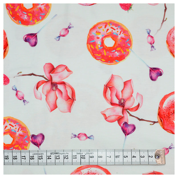 Jersey Donut weiß