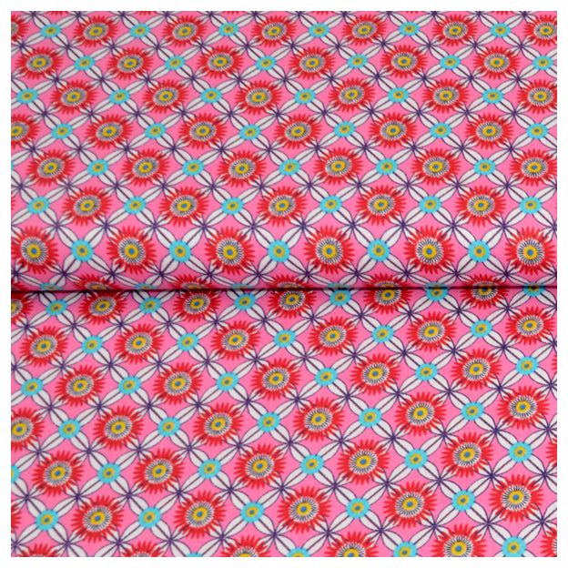 Baumwolle Fabulous Flowers pink