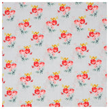 Baumwolle Charming Roses grau