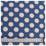 Jersey Punkte jeansblau 25mm