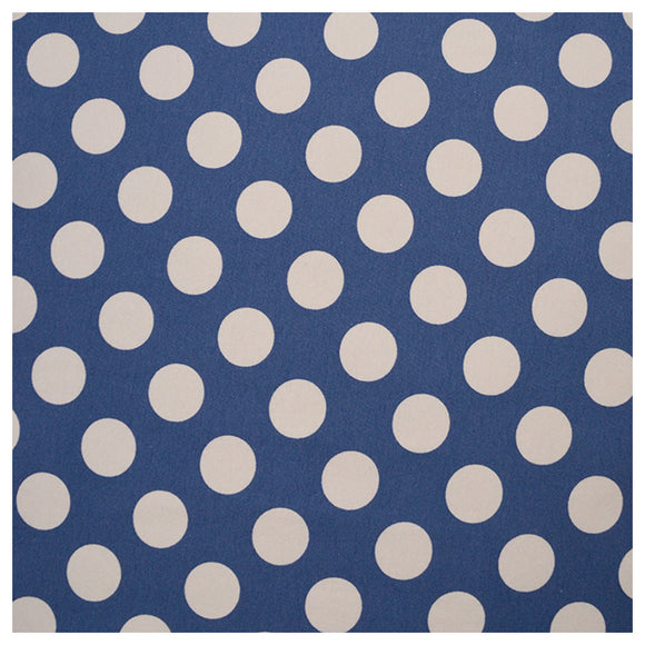 Jersey Punkte jeansblau 25mm