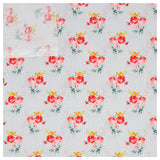 Baumwolle Charming Roses grau