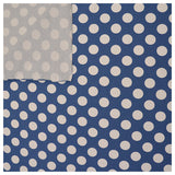 Jersey Punkte jeansblau 25mm