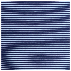 Jersey Streifen hellblau und dunkelblau 5mm