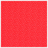 Baumwollsatin Blumen rot/weiß