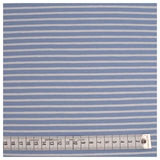 Jersey Streifen hellblau und weiß 5mm