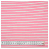 Jersey Streifen rosa/weiß 5mm