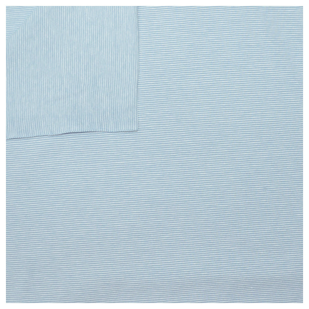 Jersey Streifen schmal jeansblau