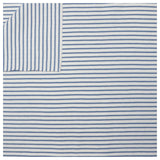 Jersey Streifen stahlblau und weiß