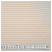 Jersey Streifen sand und weiß 5mm