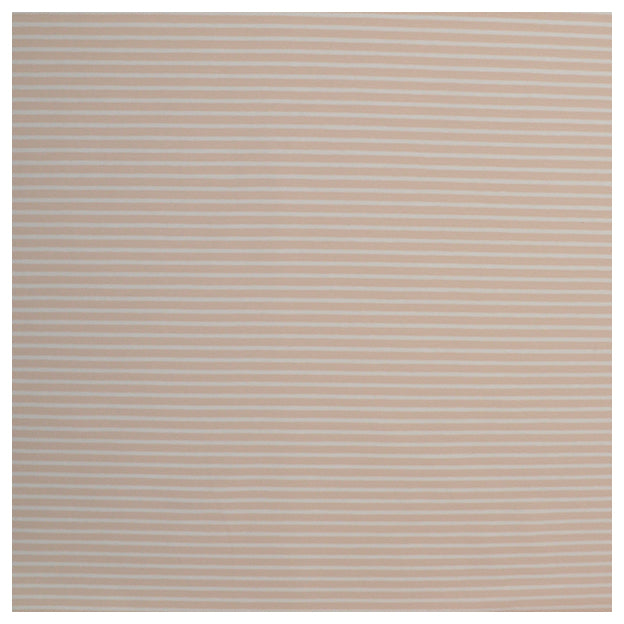 Jersey Streifen sand und weiß 5mm