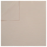 Jersey Streifen sand und weiß 5mm