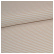Jersey Streifen sand und weiß 5mm