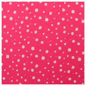 Baumwolle Tupfen unregelmäßig pink/weiß