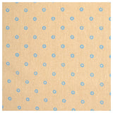 Canvas Blümchen beige/blau