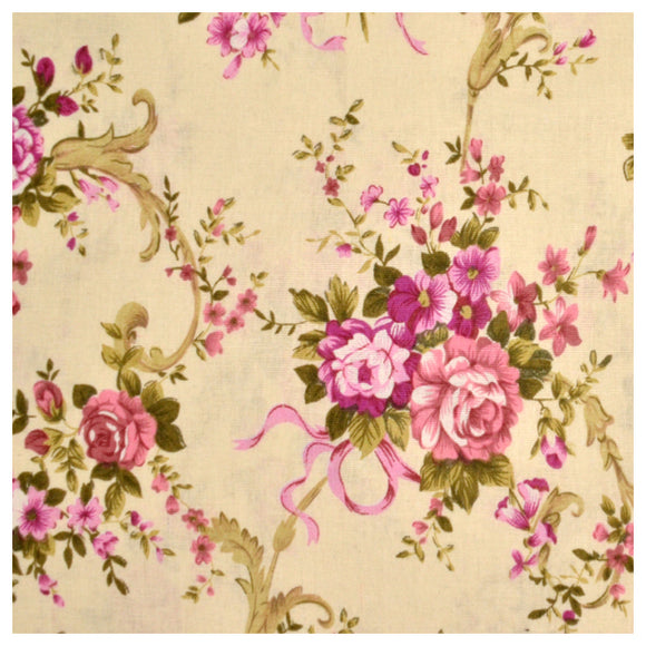 Canvas Blumenbouquet rosa