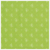 Baumwollsatin Blumen grün/weiß