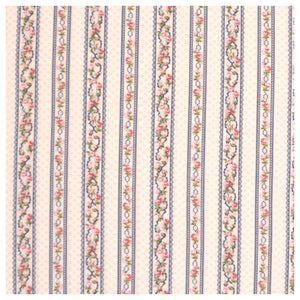 Baumwolle Ellie-Roses blau