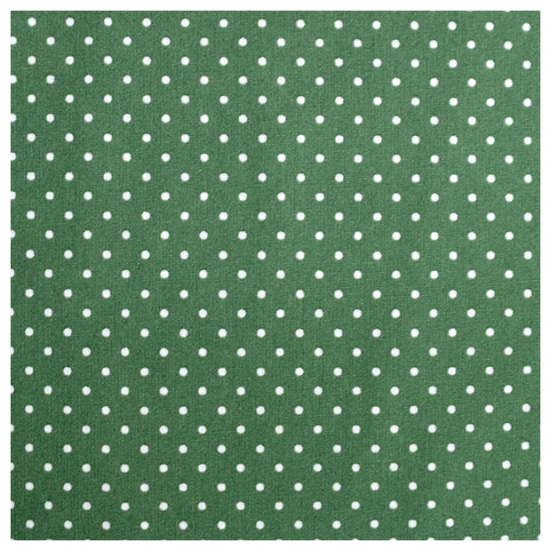 Baumwolle mini Tupfen waldgrün und weiß