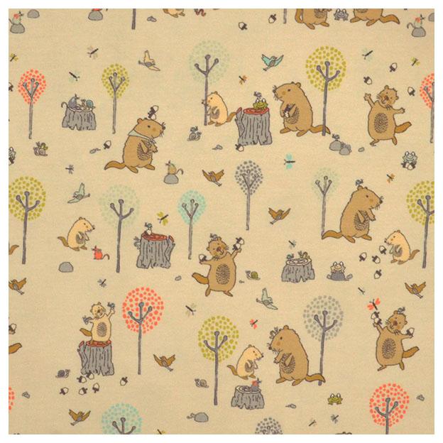 Stoffbox Jersey Tiere + Bündchen