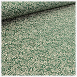 75cm Baumwollsatin Ornamente Muster grün/grau