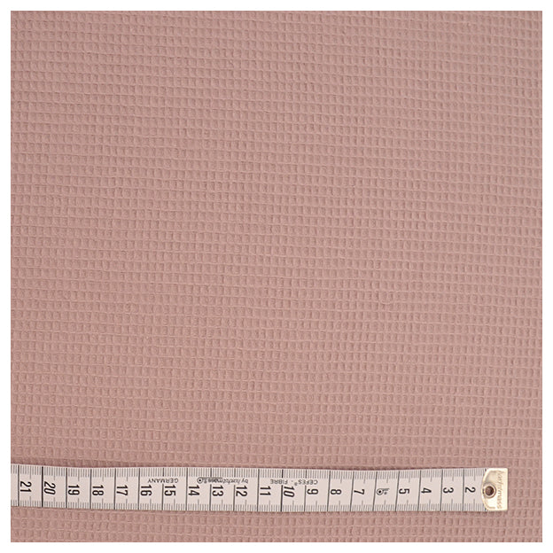 Waffelpiqué altrosa fein