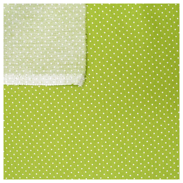 Baumwolle mini Tupfen hellgrün/weiß