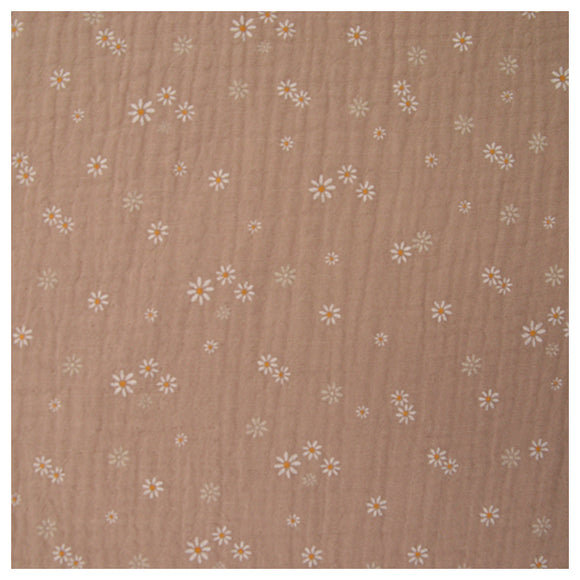 Musselin Baumwolle Blümchen sand