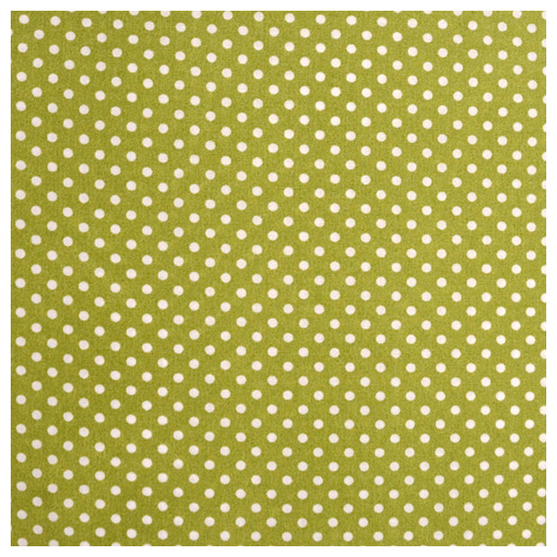 Baumwolle Tupfen grün/weiß 2mm