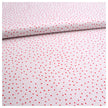 Baumwolle Punkte unregelmäßig weiß/pink