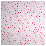 Baumwolle Punkte unregelmäßig weiß/pink