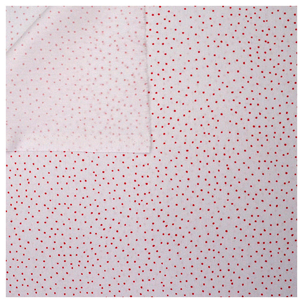 Baumwolle Punkte unregelmäßig weiß/pink
