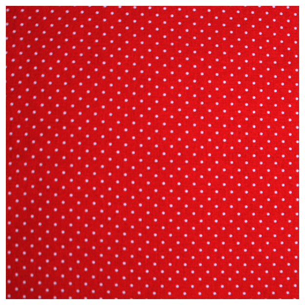 Baumwolle mini Tupfen rot und weiß