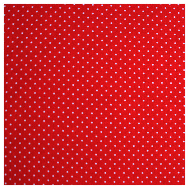 Baumwolle mini Tupfen rot und weiß