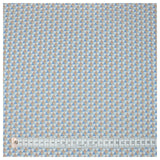 Baumwoll-Popelin Triangles blau/beige